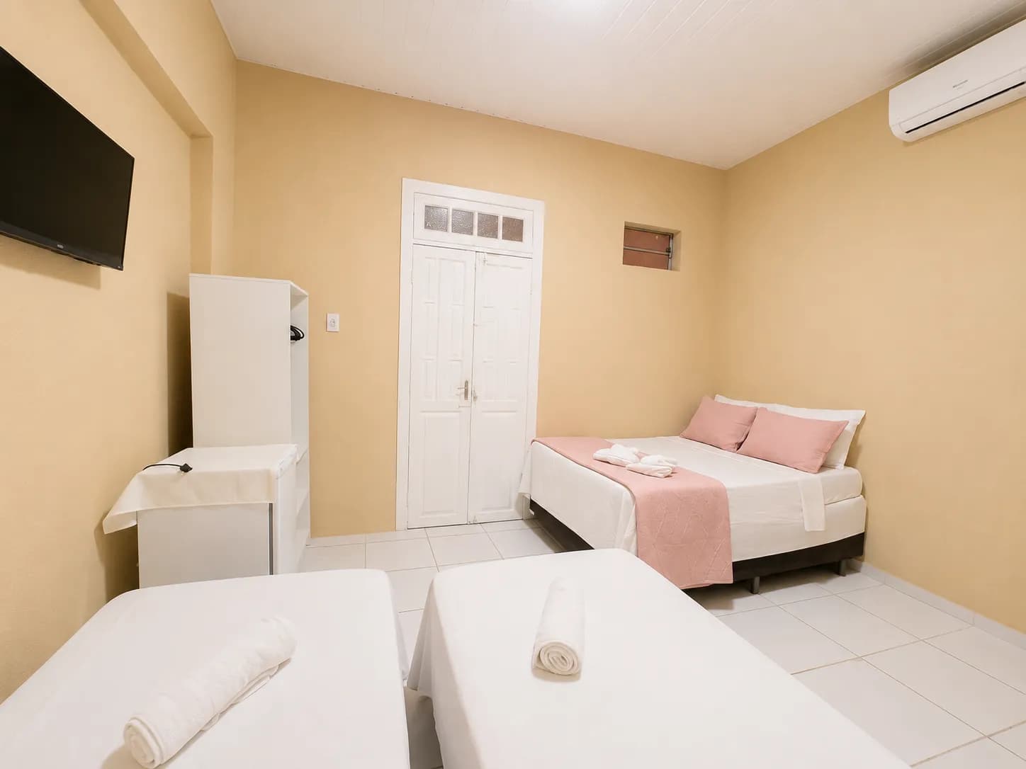 Detalhe da acomodação para viajantes em Fortaleza